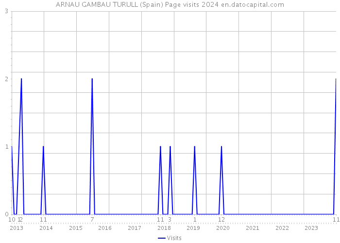 ARNAU GAMBAU TURULL (Spain) Page visits 2024 