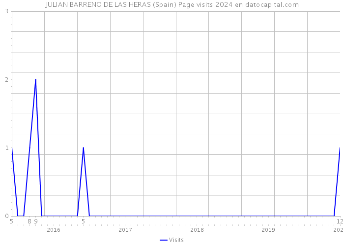 JULIAN BARRENO DE LAS HERAS (Spain) Page visits 2024 