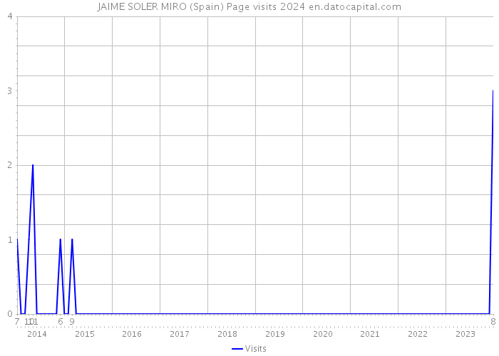 JAIME SOLER MIRO (Spain) Page visits 2024 