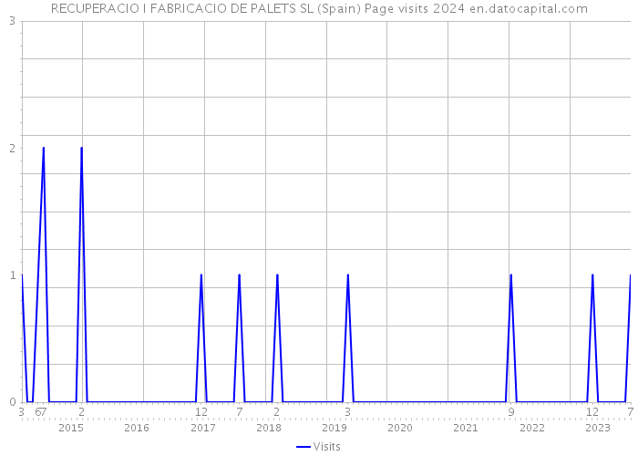 RECUPERACIO I FABRICACIO DE PALETS SL (Spain) Page visits 2024 