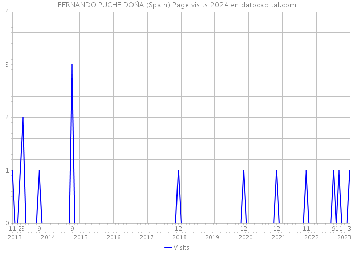 FERNANDO PUCHE DOÑA (Spain) Page visits 2024 