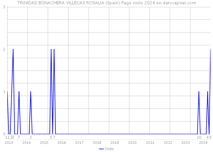 TRINIDAD BONACHERA VILLEGAS ROSALIA (Spain) Page visits 2024 