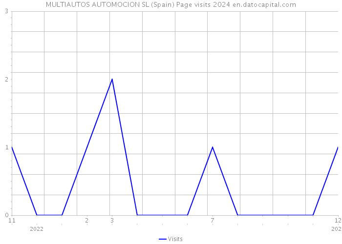 MULTIAUTOS AUTOMOCION SL (Spain) Page visits 2024 