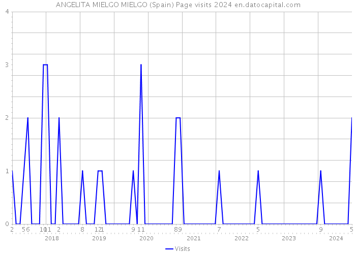 ANGELITA MIELGO MIELGO (Spain) Page visits 2024 