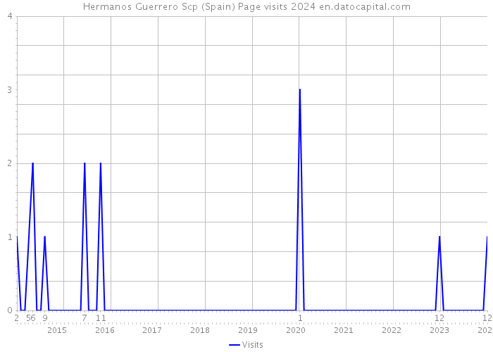 Hermanos Guerrero Scp (Spain) Page visits 2024 