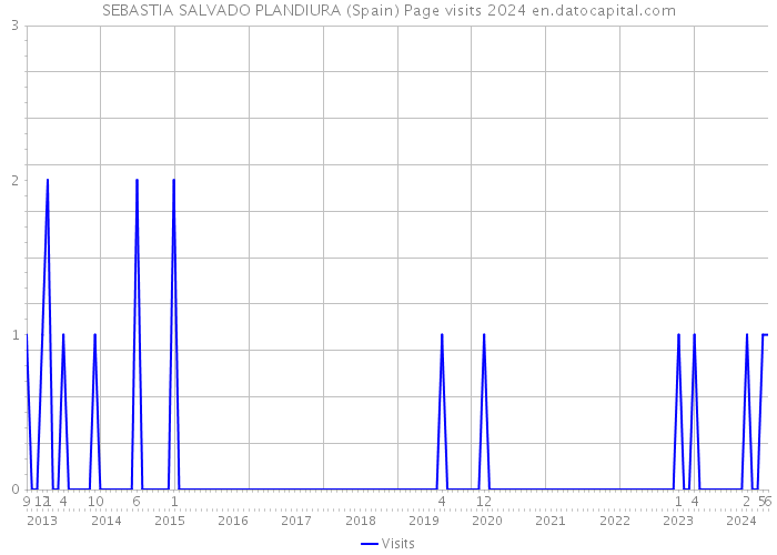 SEBASTIA SALVADO PLANDIURA (Spain) Page visits 2024 