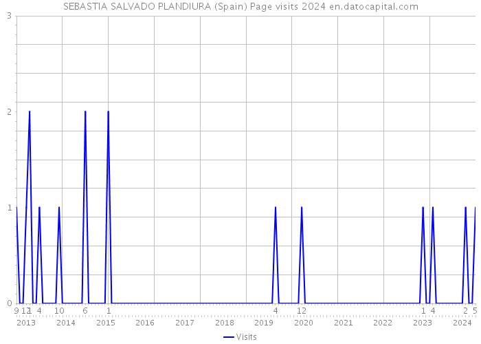 SEBASTIA SALVADO PLANDIURA (Spain) Page visits 2024 