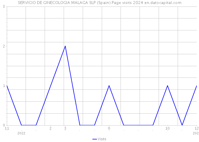 SERVICIO DE GINECOLOGIA MALAGA SLP (Spain) Page visits 2024 