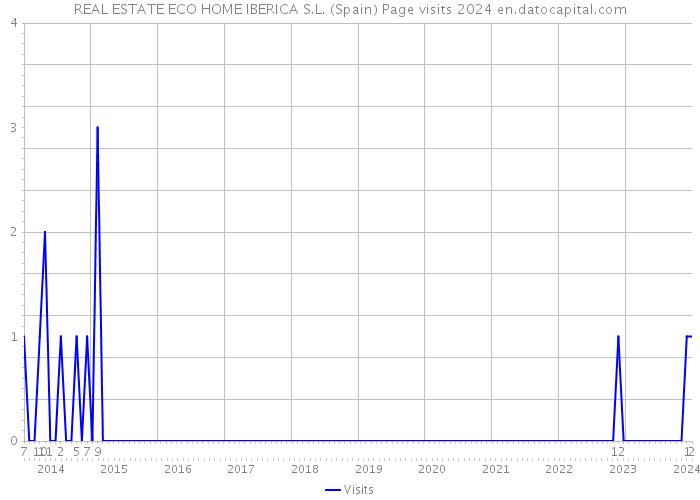 REAL ESTATE ECO HOME IBERICA S.L. (Spain) Page visits 2024 