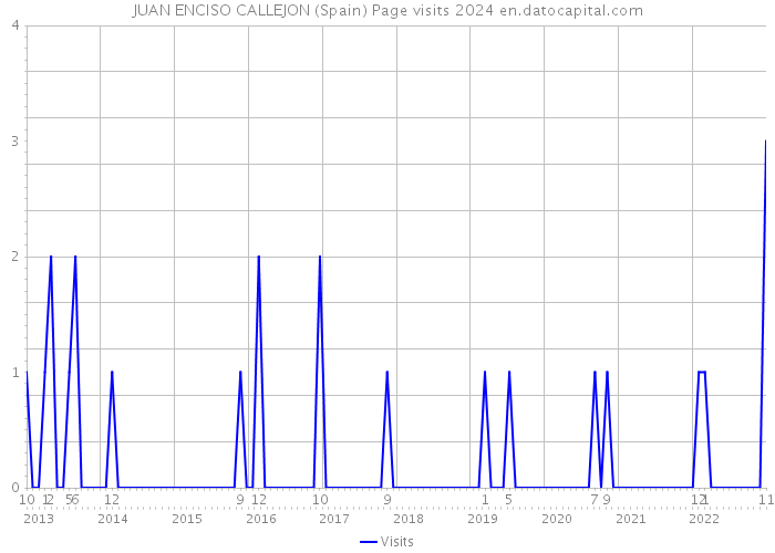 JUAN ENCISO CALLEJON (Spain) Page visits 2024 