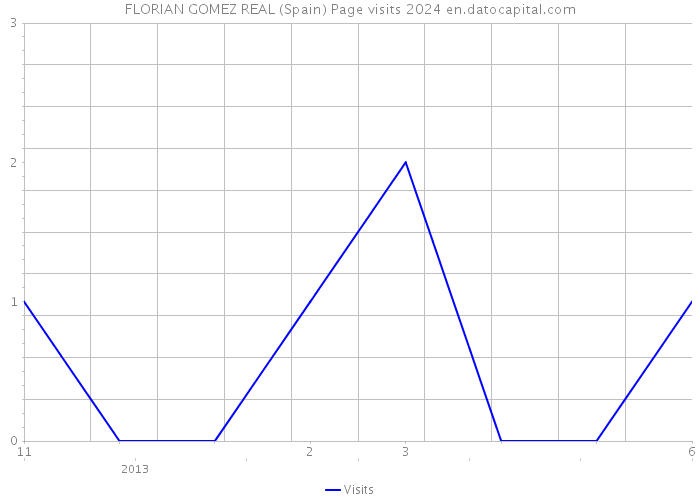 FLORIAN GOMEZ REAL (Spain) Page visits 2024 