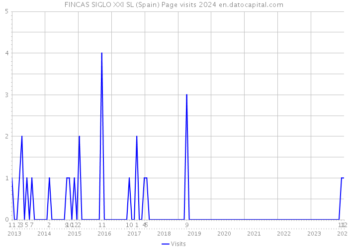 FINCAS SIGLO XXI SL (Spain) Page visits 2024 