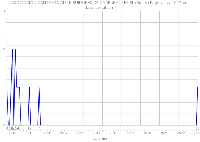 ASOCIACION CANTABRA DISTRIBUIDORES DE CARBURANTES SL (Spain) Page visits 2024 
