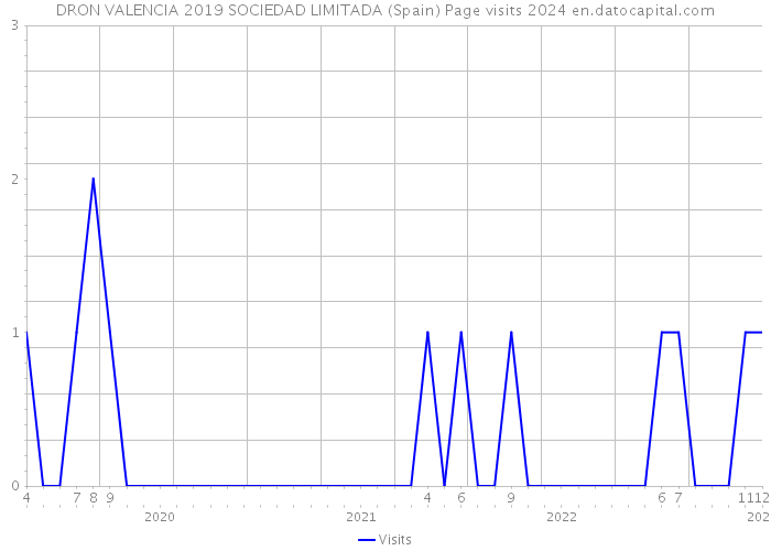DRON VALENCIA 2019 SOCIEDAD LIMITADA (Spain) Page visits 2024 