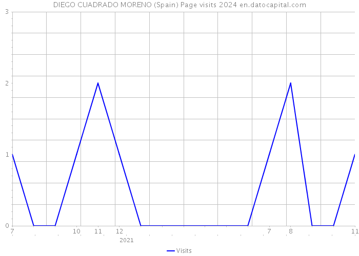 DIEGO CUADRADO MORENO (Spain) Page visits 2024 