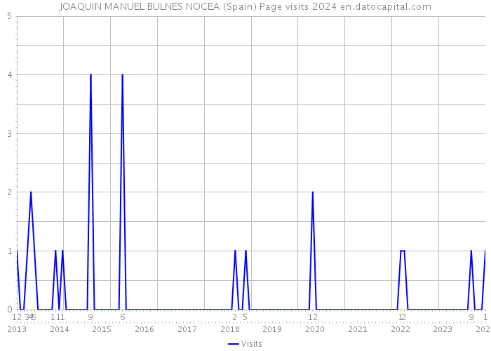 JOAQUIN MANUEL BULNES NOCEA (Spain) Page visits 2024 