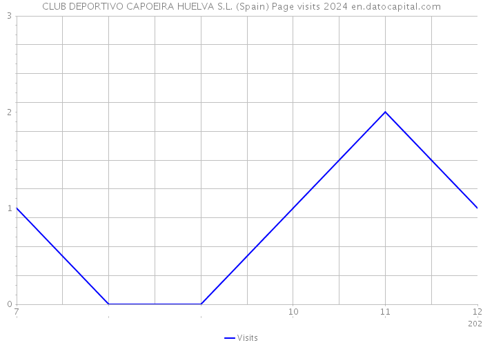 CLUB DEPORTIVO CAPOEIRA HUELVA S.L. (Spain) Page visits 2024 