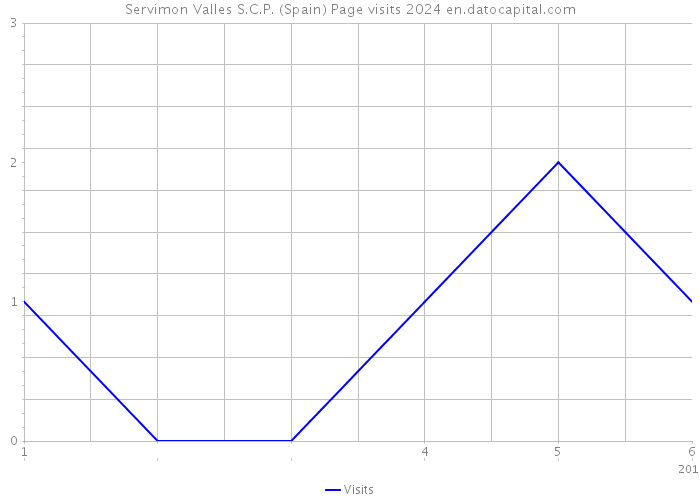 Servimon Valles S.C.P. (Spain) Page visits 2024 