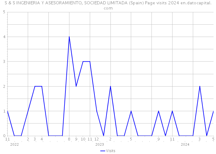 S & S INGENIERIA Y ASESORAMIENTO, SOCIEDAD LIMITADA (Spain) Page visits 2024 