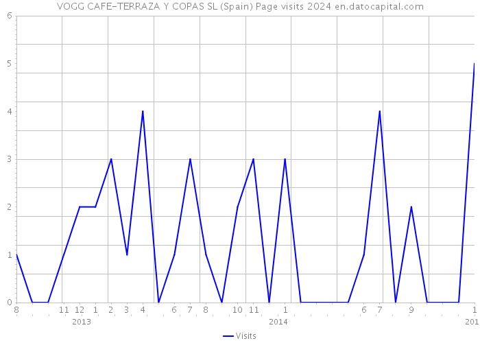 VOGG CAFE-TERRAZA Y COPAS SL (Spain) Page visits 2024 