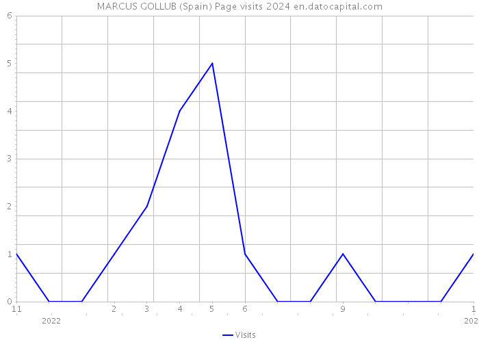 MARCUS GOLLUB (Spain) Page visits 2024 