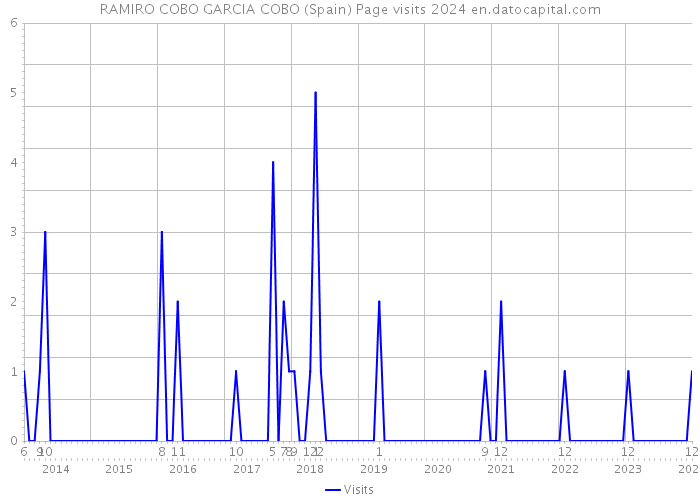 RAMIRO COBO GARCIA COBO (Spain) Page visits 2024 