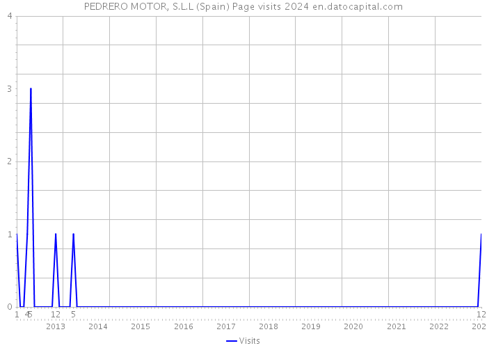 PEDRERO MOTOR, S.L.L (Spain) Page visits 2024 