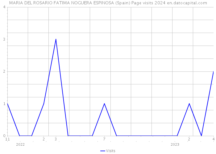 MARIA DEL ROSARIO FATIMA NOGUERA ESPINOSA (Spain) Page visits 2024 