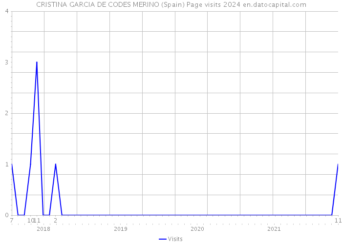 CRISTINA GARCIA DE CODES MERINO (Spain) Page visits 2024 