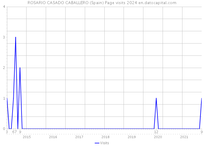 ROSARIO CASADO CABALLERO (Spain) Page visits 2024 
