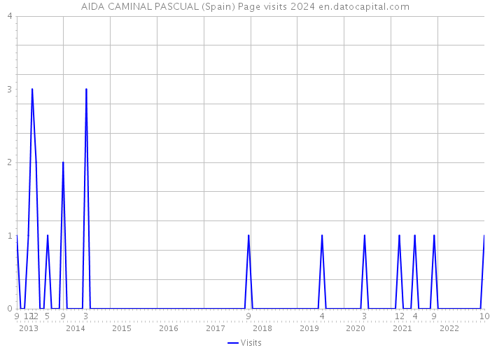 AIDA CAMINAL PASCUAL (Spain) Page visits 2024 