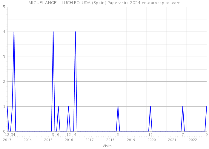 MIGUEL ANGEL LLUCH BOLUDA (Spain) Page visits 2024 
