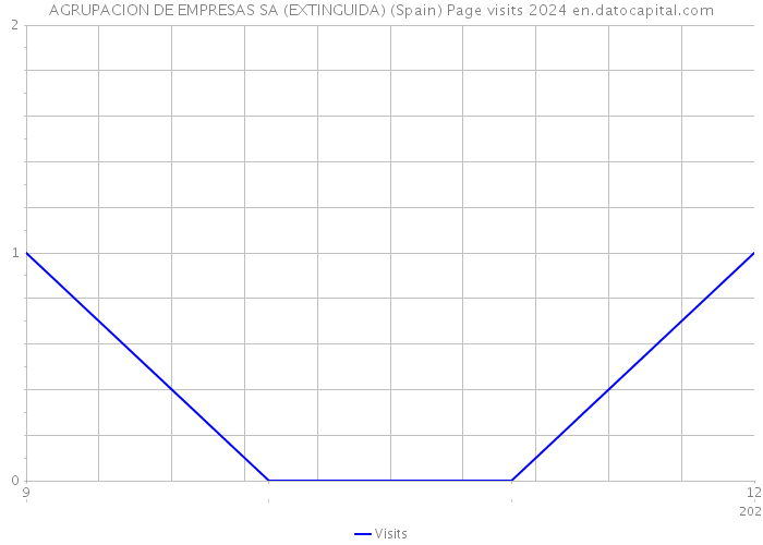 AGRUPACION DE EMPRESAS SA (EXTINGUIDA) (Spain) Page visits 2024 