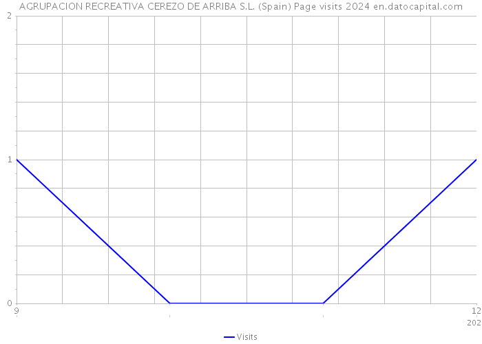 AGRUPACION RECREATIVA CEREZO DE ARRIBA S.L. (Spain) Page visits 2024 