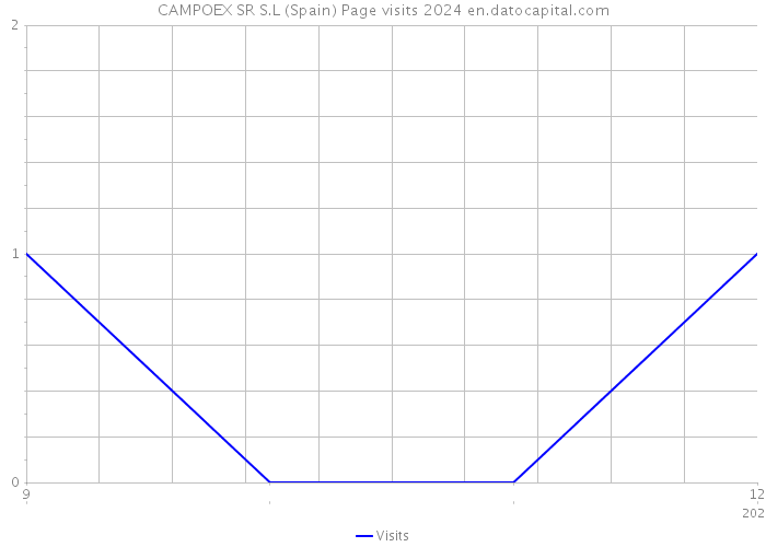 CAMPOEX SR S.L (Spain) Page visits 2024 