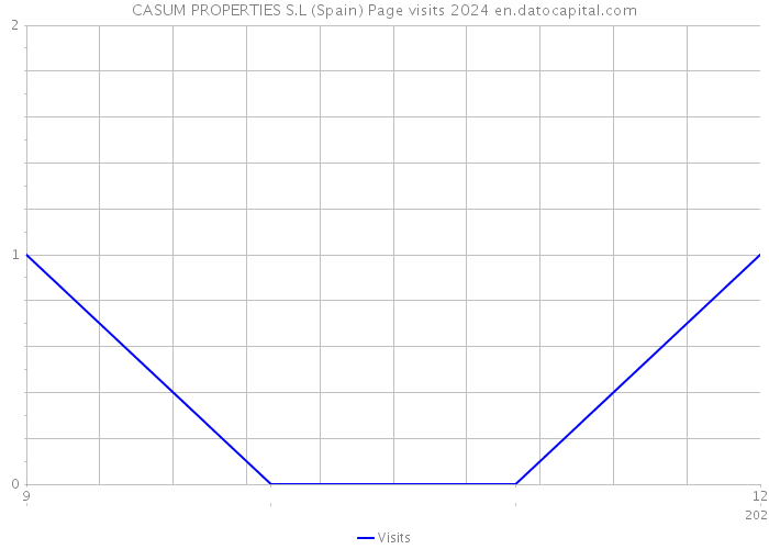 CASUM PROPERTIES S.L (Spain) Page visits 2024 