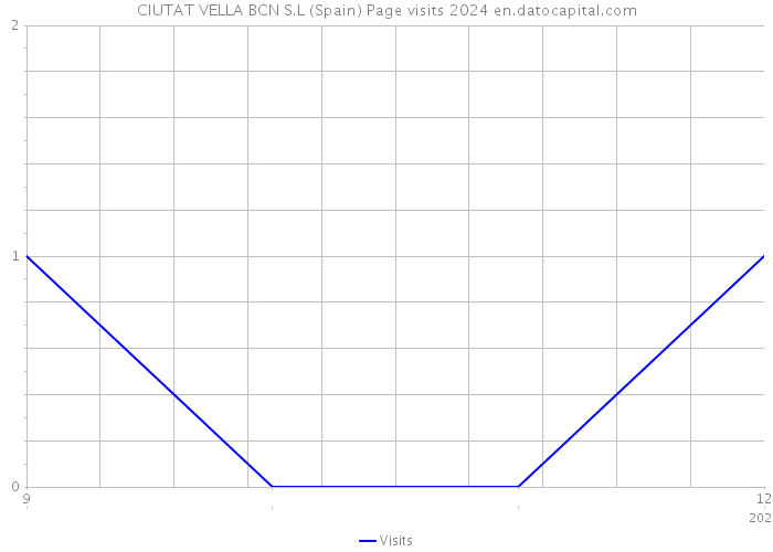 CIUTAT VELLA BCN S.L (Spain) Page visits 2024 