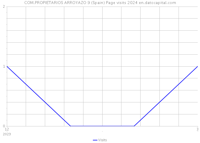 COM.PROPIETARIOS ARROYAZO 9 (Spain) Page visits 2024 