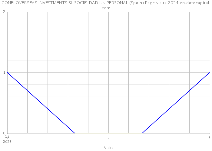 CONEI OVERSEAS INVESTMENTS SL SOCIE-DAD UNIPERSONAL (Spain) Page visits 2024 