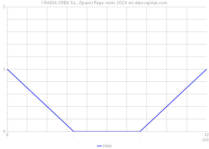 I RADIA CREA S.L. (Spain) Page visits 2024 