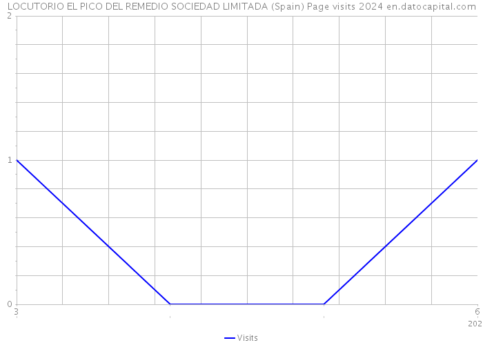 LOCUTORIO EL PICO DEL REMEDIO SOCIEDAD LIMITADA (Spain) Page visits 2024 