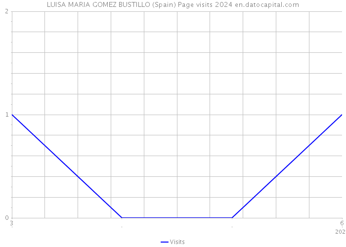 LUISA MARIA GOMEZ BUSTILLO (Spain) Page visits 2024 