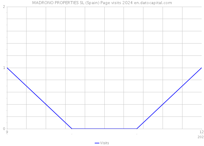 MADRONO PROPERTIES SL (Spain) Page visits 2024 