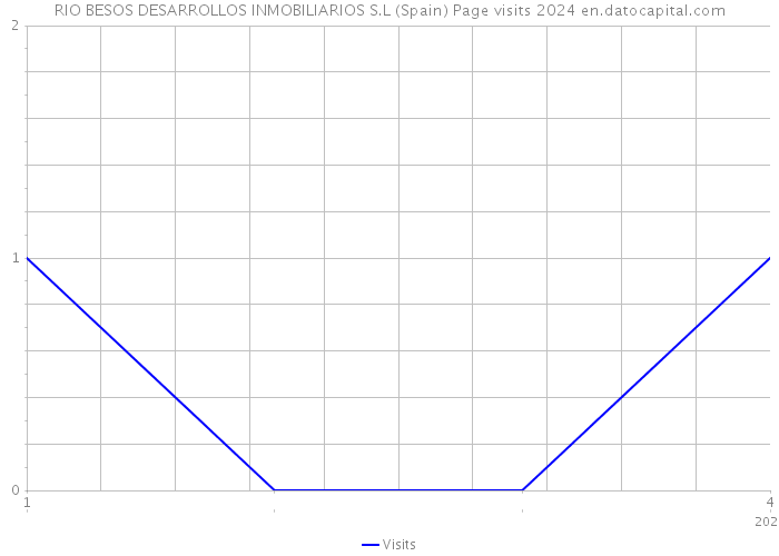 RIO BESOS DESARROLLOS INMOBILIARIOS S.L (Spain) Page visits 2024 