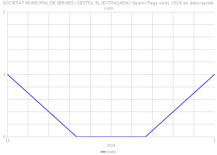 SOCIETAT MUNICIPAL DE SERVEIS I GESTIO, SL (EXTINGUIDA) (Spain) Page visits 2024 