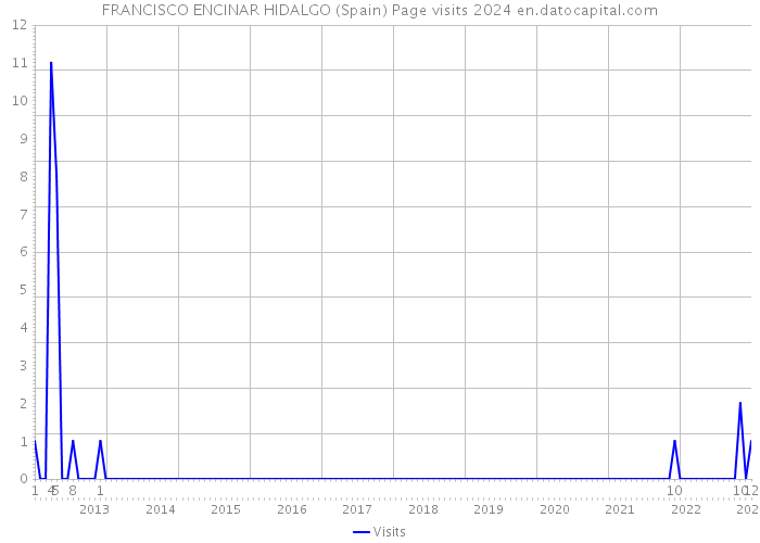 FRANCISCO ENCINAR HIDALGO (Spain) Page visits 2024 