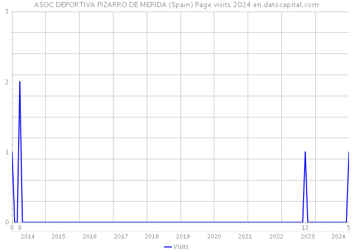 ASOC DEPORTIVA PIZARRO DE MERIDA (Spain) Page visits 2024 