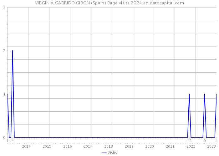 VIRGINIA GARRIDO GIRON (Spain) Page visits 2024 