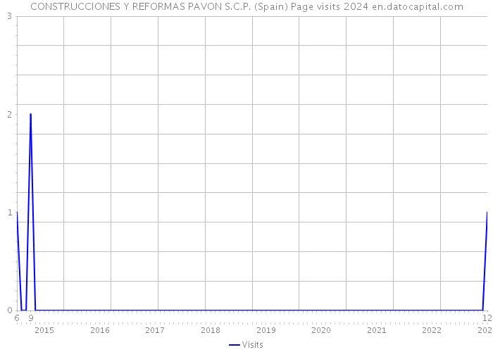 CONSTRUCCIONES Y REFORMAS PAVON S.C.P. (Spain) Page visits 2024 