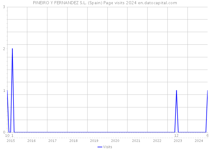 PINEIRO Y FERNANDEZ S.L. (Spain) Page visits 2024 